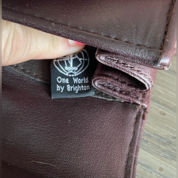 EUC, Brighton One World, Brown Woven Leather Crossbody - Picture 8 of 8